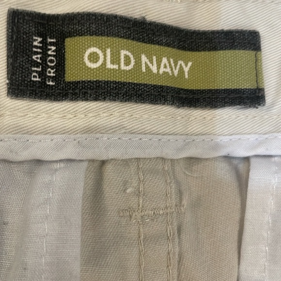 Old Navy khaki pants plain front adjustable waist pockets 100% cotton boys 16 - Picture 12 of 13